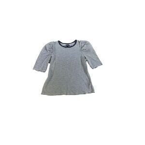 WHO WHAT WEAR Womens‎ Striped 3/4 Sleeve Crew Neck T Shirt Dress Size M